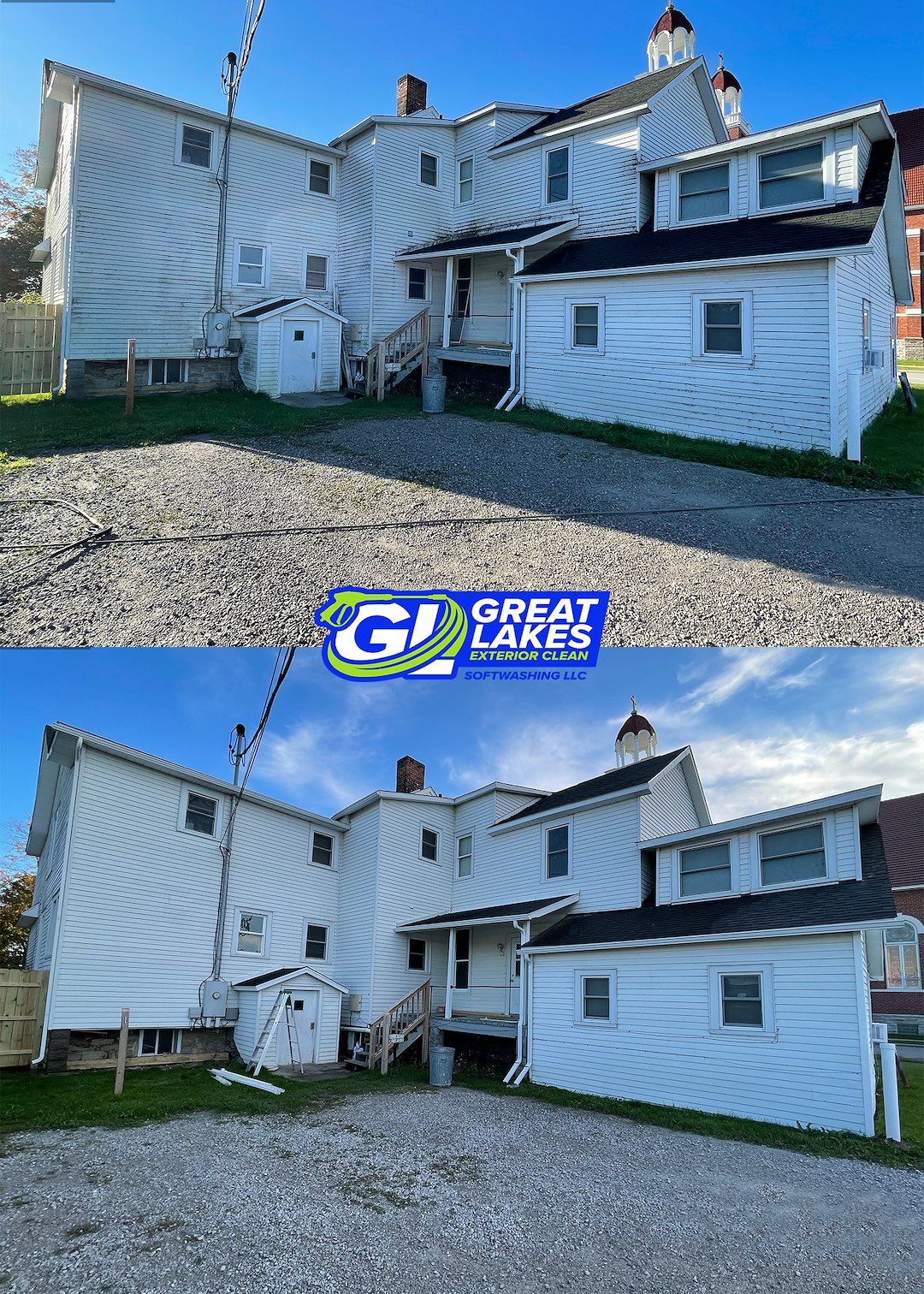 Apartment Complex Building Washing in Downtown Alpena, MI – Transforming a Quad Plex with Professional Exterior Cleaning